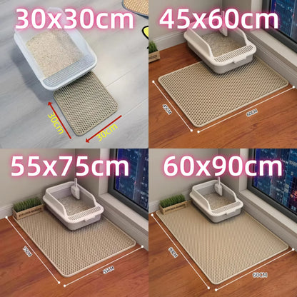 ✅ 2-Layer Cat Litter Trapping Mat