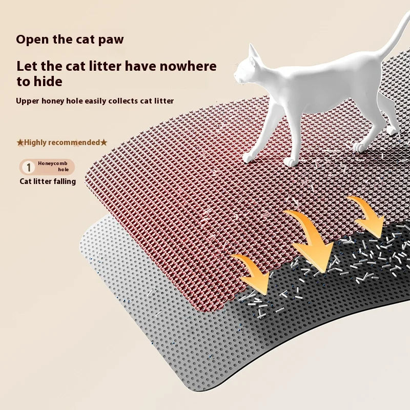✅ 2-Layer Cat Litter Trapping Mat
